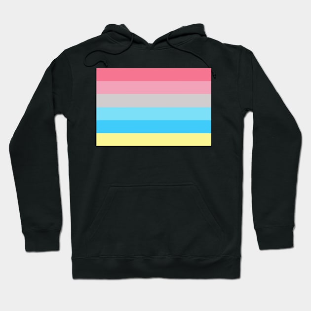 Genderflux Pride Flag Hoodie by JustGottaDraw